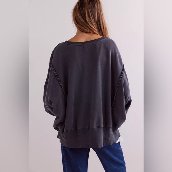 Free People Camden Pullover In Black - Picture 3 of 4